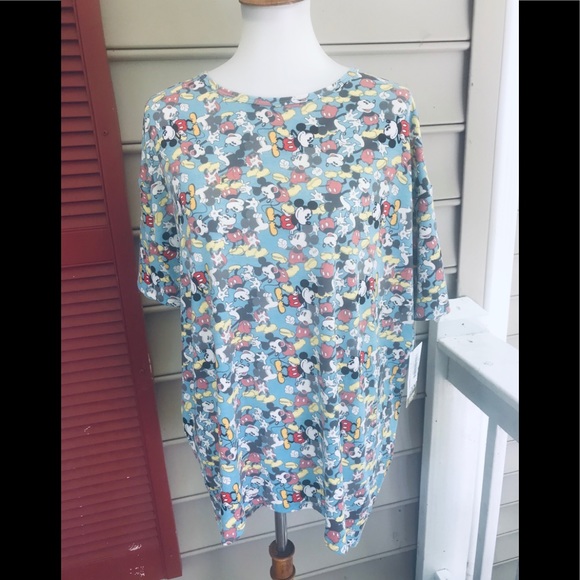 LuLaRoe Tops - LuLaRoe Disney Mickey Fade Irma Top XS FREE SHIP